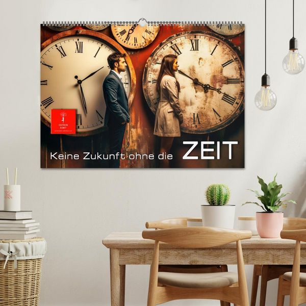 Produktbild: Keine Zukunft ohne die Zeit (Wandkalender 2026 DIN A2 quer), CALVENDO Monatskalender