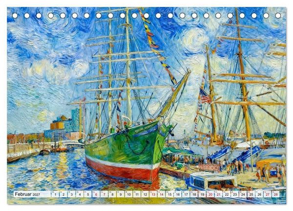 Produktbild: Nordische Impressionen - K&uuml;sten, St&auml;dte und Wasserwege (Tischkalender 2027 DIN A5 quer), CALVENDO Monatskalender