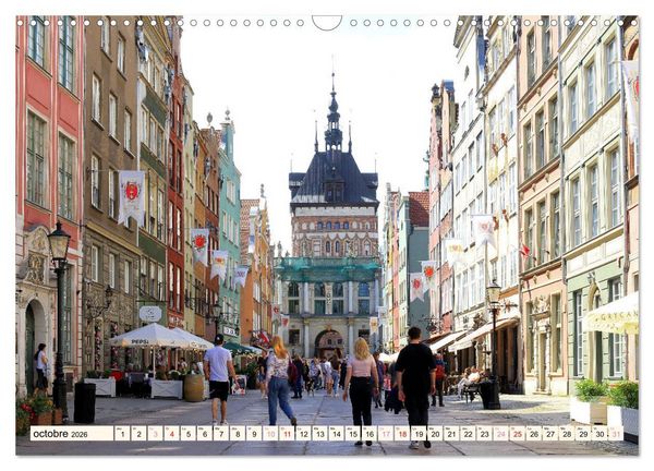 Produktbild: GDANSK - Ville portuaire de r&ecirc;ve en Pologne (Calendrier mural 2026 DIN A3 vertical), CALVENDO calendrier mensuel