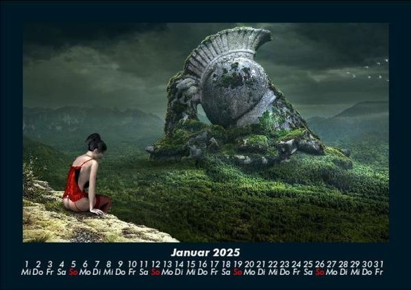 Produktbild: Mit Fantasy durch's Jahr 2025 Fotokalender DIN A5