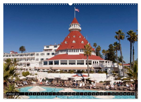Produktbild: San Diego (hochwertiger Premium Wandkalender 2026 DIN A2 quer), Kunstdruck in Hochglanz