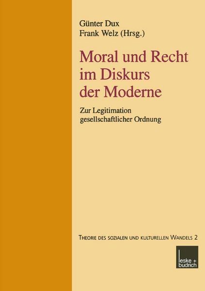 Produktbild: Moral und Recht im Diskurs der Moderne