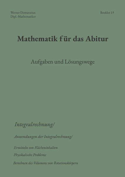 Produktbild: Mathematik f&uuml;r das Abitur