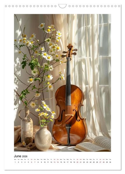 Produktbild: Violin Enjoyment (Wall Calendar 2026 DIN A3 portrait), CALVENDO 12 Month Wall Calendar