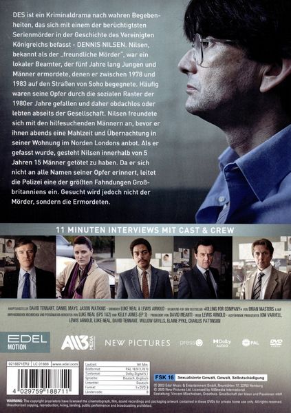 Produktbild: Des - Die wahre Geschichte von Dennis Nilsen, dem Muswell Murderer
