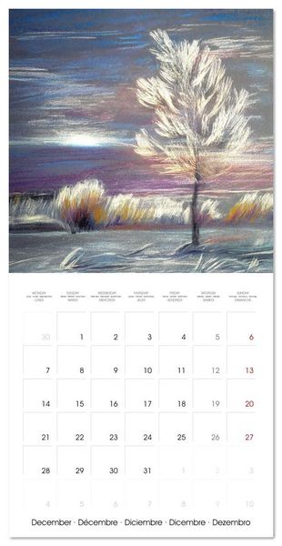 Produktbild: Lieux merveilleux (Calendrier mural carr&eacute; 2026 30x30 cm) Calendrier double avec une page pour vos prises de notes