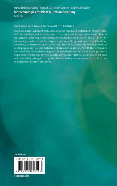 Produktbild: Biotechnologies for Plant Mutation Breeding