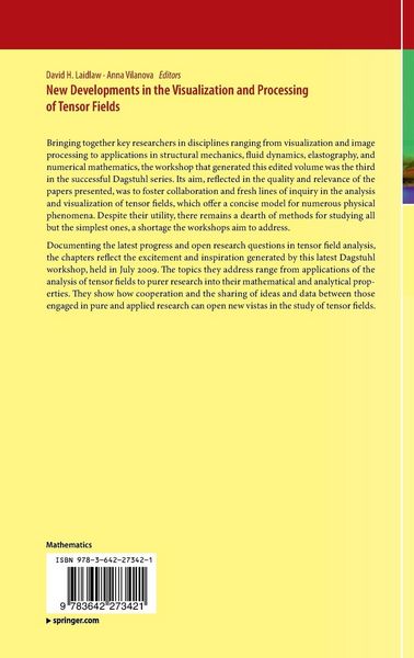 Produktbild: New Developments in the Visualization and Processing of Tensor Fields