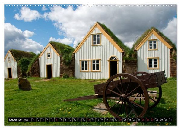 Produktbild: Island (Wandkalender 2026 DIN A2 quer), CALVENDO Monatskalender