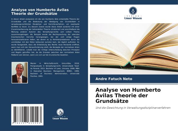 Produktbild: Analyse von Humberto &Aacute;vilas Theorie der Grunds&auml;tze