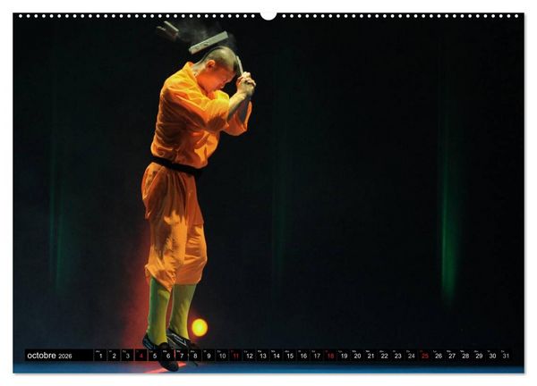 Produktbild: Kung Fu du Mont Song (Calendrier mural 2026 DIN A2 vertical) calendrier de bureau