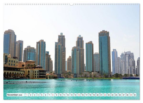 Produktbild: Einzigartiges DUBAI, die Metropole der Superlative (hochwertiger Premium Wandkalender 2026 DIN A2 quer), Kunstdruck in Hochglanz