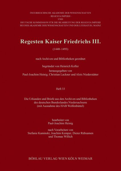Produktbild: Regesten Kaiser Friedrichs III. (1440-1493)
