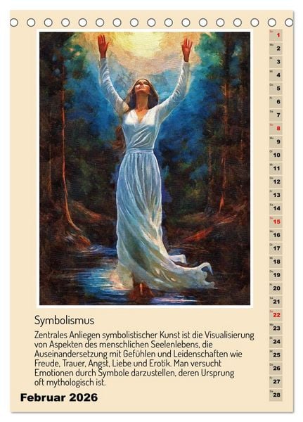 Produktbild: Kunststile der Moderne in Darstellungen von Frauen (Tischkalender 2026 DIN A5 hoch), CALVENDO Monatskalender