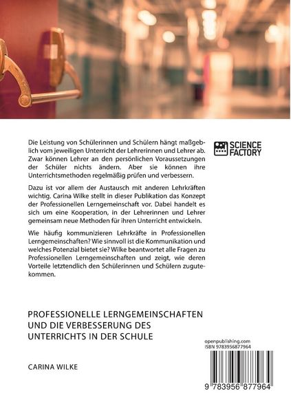 Produktbild: Professionelle Lerngemeinschaften und die Verbesserung des Unterrichts in der Schule. Zur Rolle der Kommunikation zwischen Lehrkr&auml;ften