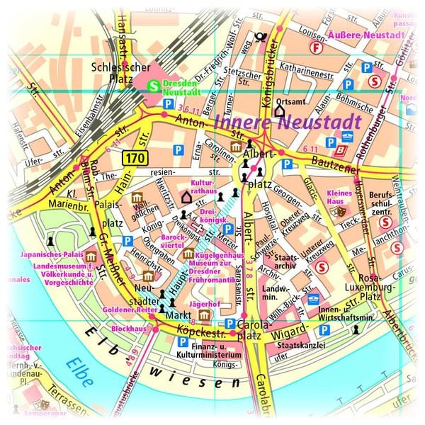 Produktbild: Publicpress Stadtplan Dresden 1:16.000