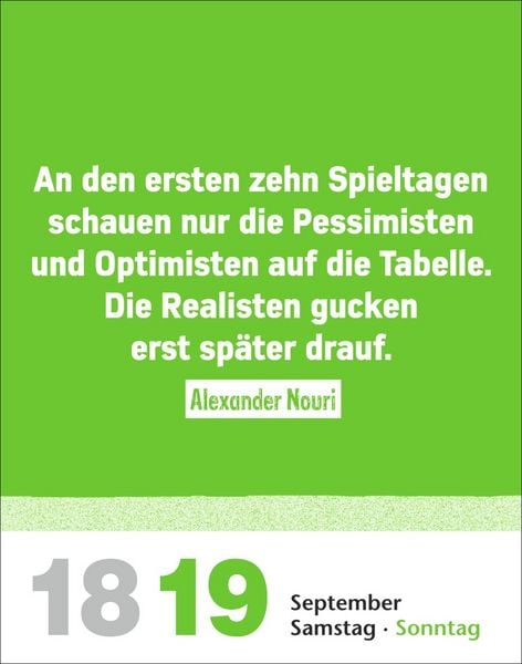 Produktbild: Lattenknaller Tagesabrei&szlig;kalender 2027 - Die witzigsten Fu&szlig;ballerspr&uuml;che