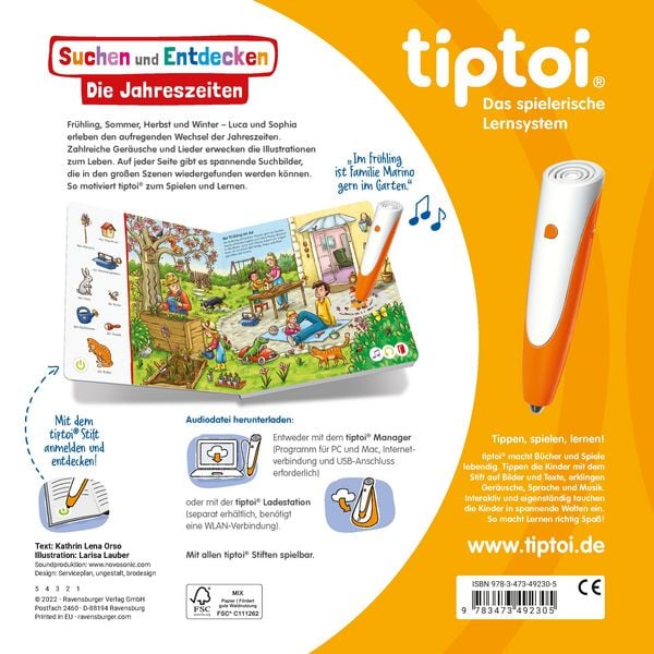 Produktbild: tiptoi&reg; Suchen und Entdecken - Die Jahreszeiten