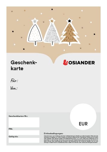 Geschenkkarte Weihnachten PDF