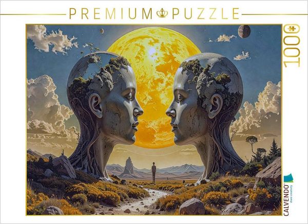 "CALVENDO Puzzle Meinung: ""Worte und Laute sind nur die Oberfläche eines tieferen Stroms."" | 1000 Teile Lege-Größe 64x48cm Foto-Puzzle für glückliche Stunden"