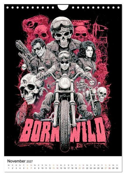 Produktbild: Phantom Bikers - Born Wild (Wandkalender 2027 DIN A4 hoch), CALVENDO Monatskalender