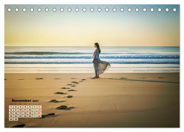 Produktbild: Minimal-Art - am Strand (Tischkalender 2027 DIN A5 quer), CALVENDO Monatskalender