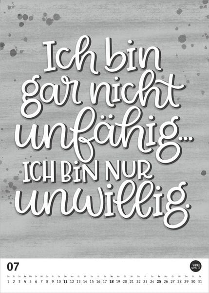 Produktbild: Funny Quotes-Kalender 2027