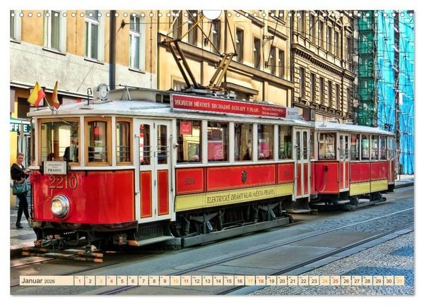 Produktbild: Durch die Welt mit der Stra&szlig;enbahn (Wandkalender 2026 DIN A3 quer), CALVENDO Monatskalender