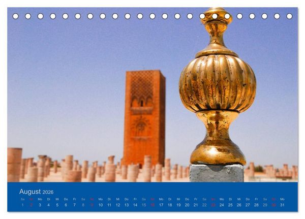 Produktbild: Farben Marokkos (Tischkalender 2026 DIN A5 quer), CALVENDO Monatskalender