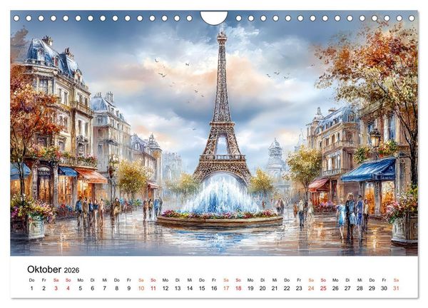 Produktbild: Stadtpoesie in sanften Farben (Wandkalender 2026 DIN A4 quer), CALVENDO Monatskalender