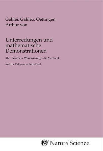 Produktbild: Unterredungen und mathematische Demonstrationen