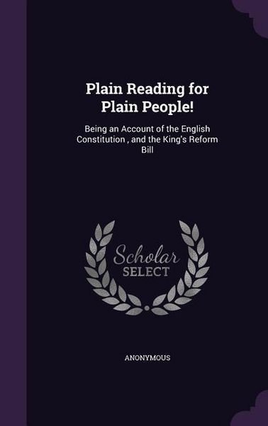 Produktbild: Plain Reading for Plain People!