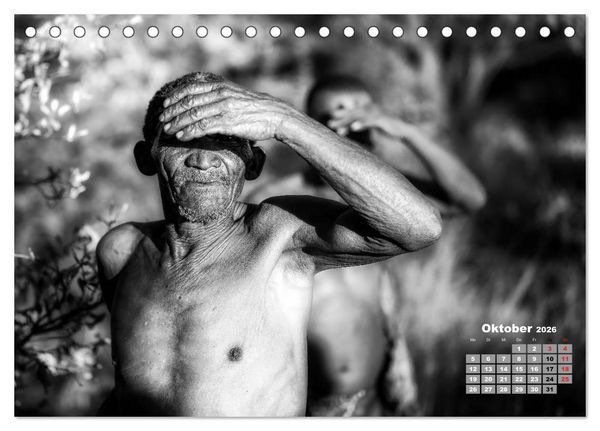Produktbild: Namibia schwarzwei&szlig; (Tischkalender 2026 DIN A5 quer), CALVENDO Monatskalender