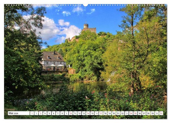 Produktbild: Burgenland Eifel (Wandkalender 2026 DIN A2 quer), CALVENDO Monatskalender