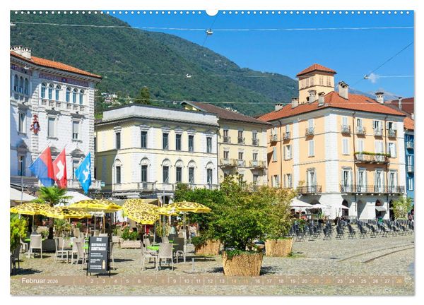 Produktbild: Wunderbares Tessin: Mediterranes Klima und italienisches Flair (Wandkalender 2026 DIN A2 quer), CALVENDO Monatskalender
