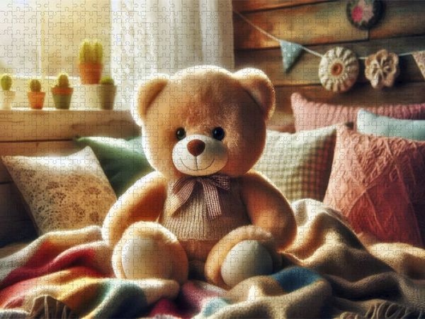 Produktbild: CALVENDO Puzzle Flausch dich frei. | 1000 Teile Lege-Gr&ouml;&szlig;e 64x48cm Foto-Puzzle f&uuml;r gl&uuml;ckliche Stunden