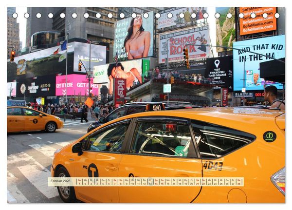 Produktbild: Streets of New York - Zu Fu&szlig; durch die Metropole der Superlative (Tischkalender 2026 DIN A5 quer), CALVENDO Monatskalender
