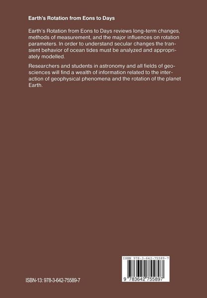 Produktbild: Earth&rsquo;s Rotation from Eons to Days