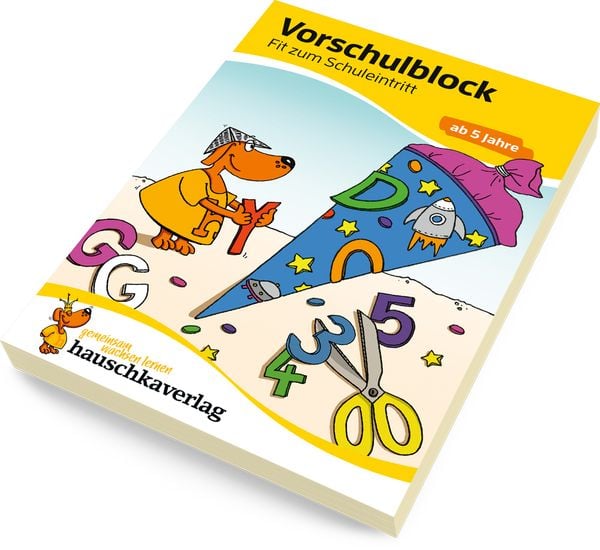 Vorschulblock ab 5 Jahre für Junge und Mädchen - Fit zum Schuleintritt