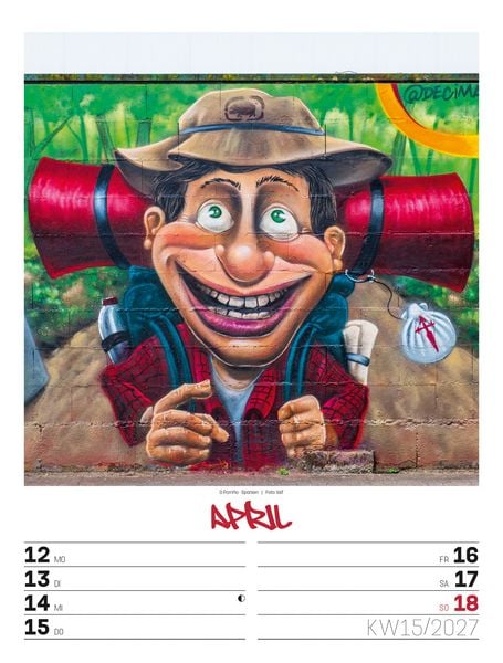 Produktbild: Street Art Wochenplaner Kalender 2027