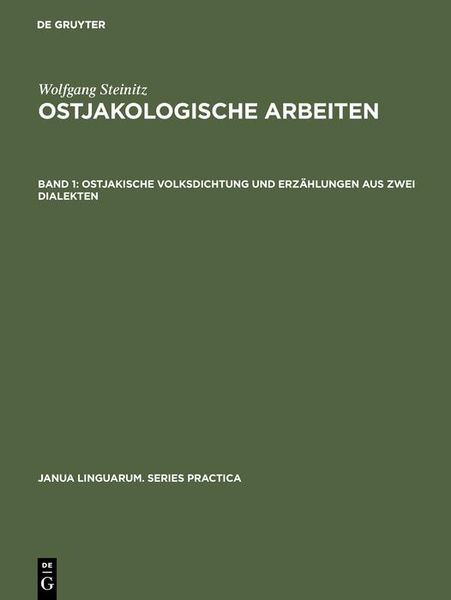 Produktbild: Ostjakische Volksdichtung und Erz&auml;hlungen aus zwei Dialekten