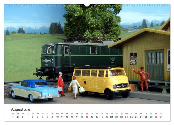 Produktbild: Miniaturbahnen international (hochwertiger Premium Wandkalender 2026 DIN A2 quer), Kunstdruck in Hochglanz
