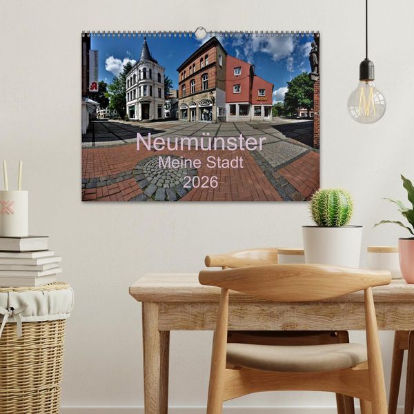 Produktbild: Neum&uuml;nster - Meine Stadt (Wandkalender 2026 DIN A3 quer), CALVENDO Monatskalender