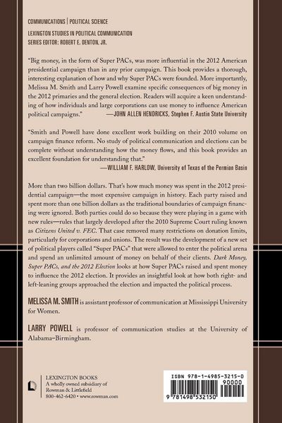 Produktbild: Dark Money, Super PACs, and the 2012 Election