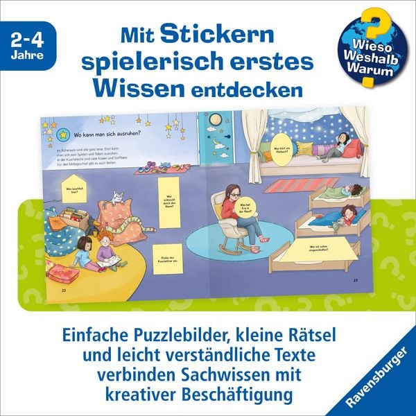 Produktbild: Wieso? Weshalb? Warum? junior Stickerheft - Kindergarten