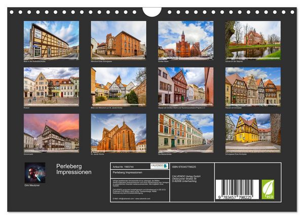 Produktbild: Perleberg Impressionen (Wandkalender 2026 DIN A4 quer), CALVENDO Monatskalender