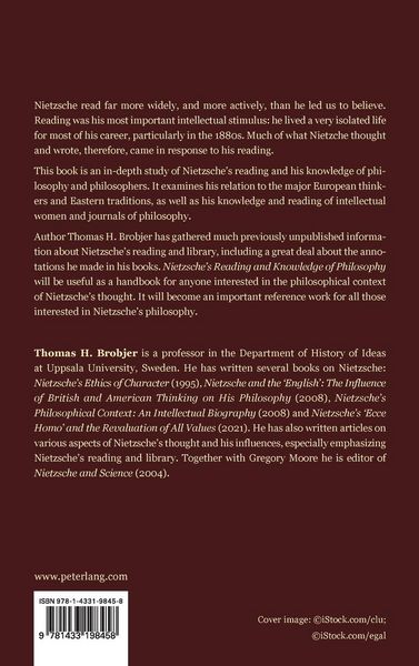 Produktbild: Nietzsche's Reading and Knowledge of Philosophy
