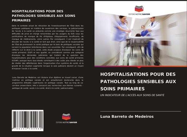 Produktbild: Hospitalisations Pour des Pathologies Sensibles Aux Soins Primaires
