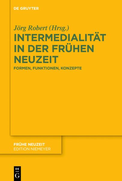 Produktbild: Intermedialit&auml;t in der Fr&uuml;hen Neuzeit