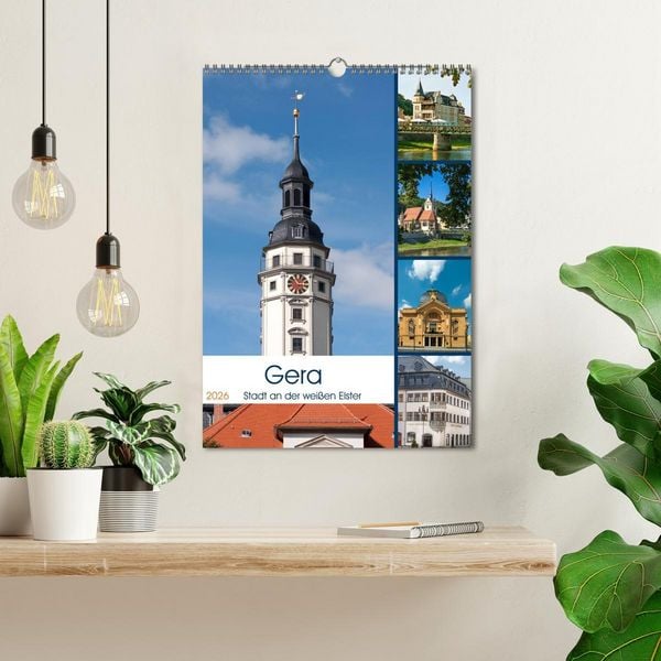Produktbild: Gera - Stadt an der wei&szlig;en Elster (Wandkalender 2026 DIN A3 hoch), CALVENDO Monatskalender